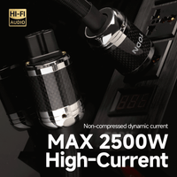 TODN HiFi Audio Power Cable for Audiophile with 7 AWG Silver-Plated OFC, Platinum-Plated 3 Prong Power Cord Plug/IEC C15, Φ17.5mm