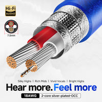 TODN RCA Cables 3ft for Audiophile with Silver-Plated-OCC Core and Triple Shielding RCA Audio Cable Male to Male for CD/DVD/Amps