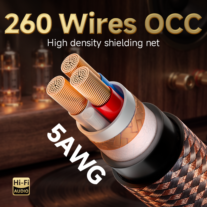 TODN HiFI Power Cable EU/US Series 7N Silver Plated OCC Conductor Audio Power Cable for Power Filters DAC Amplifier Audiophile