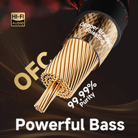 TODN HiFi Digital Coaxial Audio Cable for Audiophile 75 Ohm SPDIF Coax with OFC Core, Dual Shielded, 24K Gold-Plated Plug