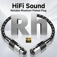 TODN Audiophile XLR Balanced Cable, Shielded Microphone Cable for Studio Recording and Live Performances, OFC Core, Male to Female