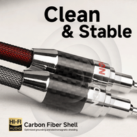 TODN HiFi Speaker Cable with Banana Plug and Spade Plug for Audiophile 7 AWG Silver-Plated O-C-C, Tri-Shielded
