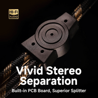 TODN Audiophile RCA Y Cable 1 Male to 2 Male with OCC-Core, Dual Shielded RCA Cable for Subwoofer/Amps