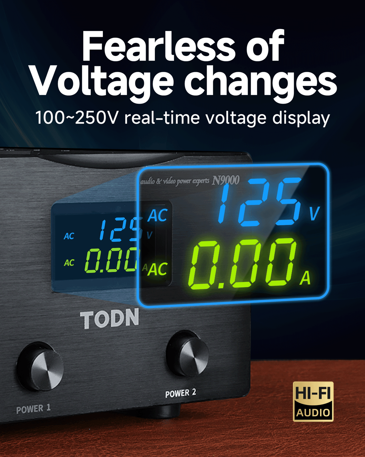 TODN Power Conditioner for Electronic Equipment - Clean up Power/Noise Reduction/Surge Protection/Improved Performance, CE-EMC/LVD Certified - N9000
