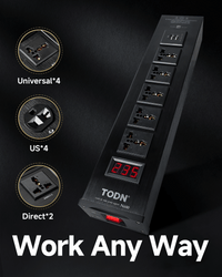 TODN Audio Power Conditioner for Studio - Clean up Power/Noise Reduction/Surge Protection/Improved Performance, CE-EMC/LVD Certified - N600
