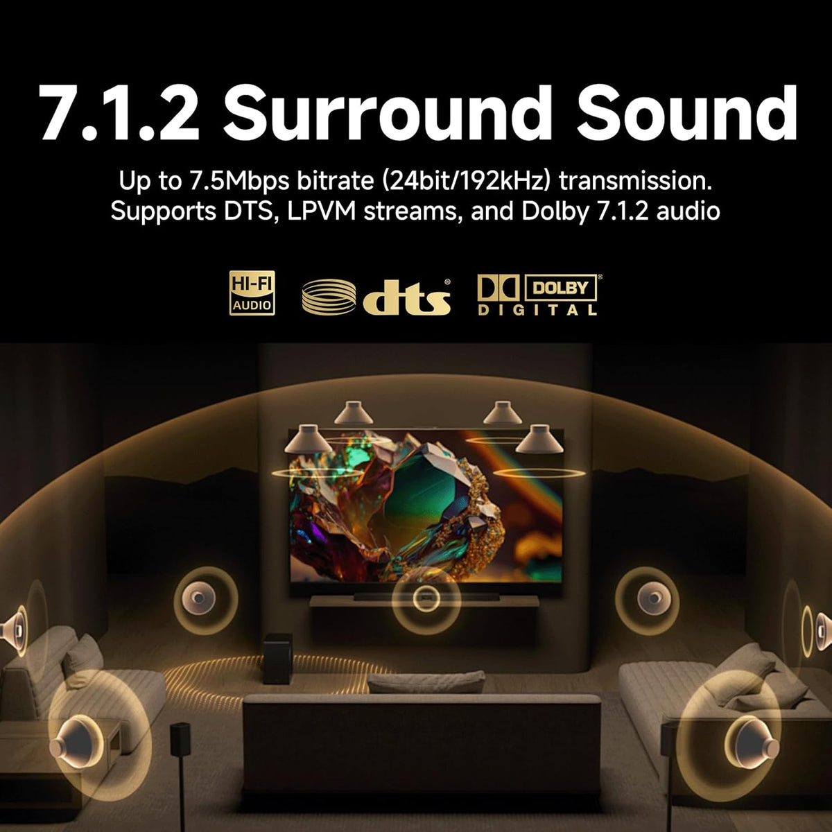 TODN Optical Audio Cable Digital Fiber Optic Toslink S/PDIF Cable Surround Sound System for TV, PS4, Xbox, CD (3ft/1m)