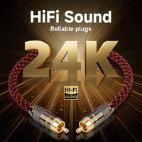 TODN 3.5mm to RCA Audio Cable for Audiophile with OFC Core, Shielded RCA to AUX Cable for Smartphone/Tablets to Speaker/Amps/Stereos (3ft/1m)