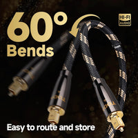 TODN Optical Audio Cable Digital Fiber Optic Toslink S/PDIF Cable Surround Sound System for TV, PS4, Xbox, CD (3ft/1m)