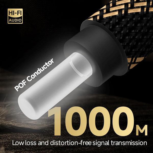 TODN Optical Audio Cable Digital Fiber Optic Toslink S/PDIF Cable Surround Sound System for TV, PS4, Xbox, CD (3ft/1m)