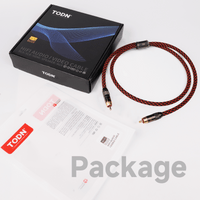 TODN HiFi Digital Coaxial Audio Cable for Audiophile 75 Ohm SPDIF Coax with OFC Core, Dual Shielded, 24K Gold-Plated Plug