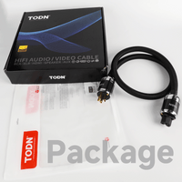 TODN HiFi Audio Power Cable for Audiophile with 7 AWG Silver-Plated OFC, Platinum-Plated 3 Prong Power Cord Plug/IEC C15, Φ17.5mm