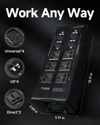 TODN Power Conditioner for Electronic Equipment - Clean up Power/Noise Reduction/Surge Protection/Improved Performance, CE-EMC/LVD Certified - N9000