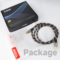 TODN HiFi USB Digital Audio Cable, USB A to B for Audiophile, O-C-C Core, DAC Cable for Computer/Sound Card/Piano/Amps