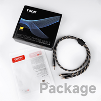 TODN RCA to 3.5mm Audio Cable for Audiophile with OCC-Core, Dual Shielded Aux to RCA Cable for Smartphone/Tablets to Speaker/Amps