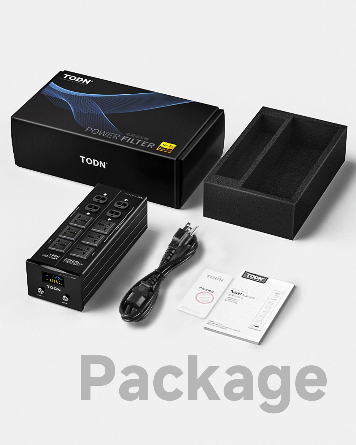 TODN Power Conditioner for Electronic Equipment - Clean up Power/Noise Reduction/Surge Protection/Improved Performance, CE-EMC/LVD Certified - N9000
