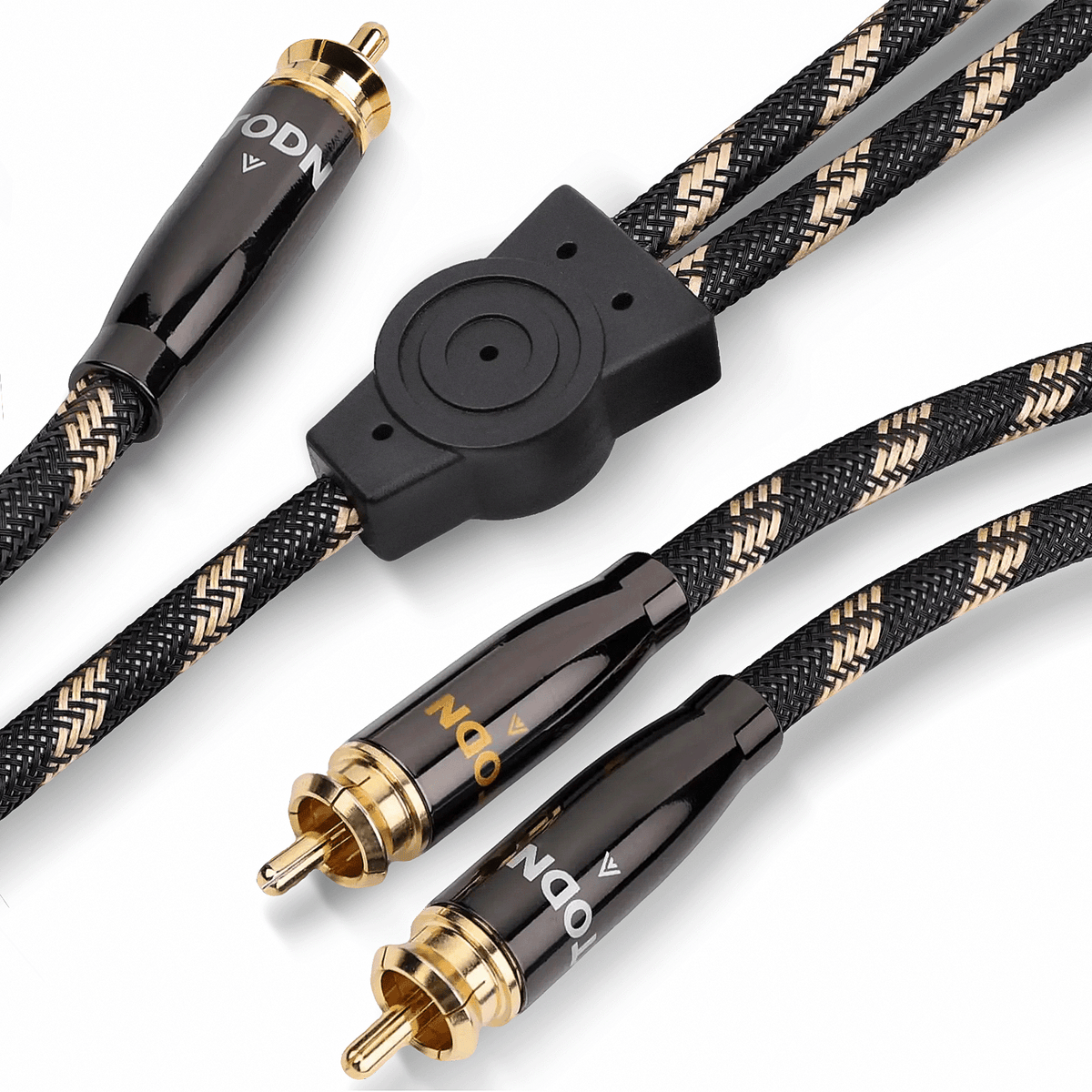 TODN Audiophile RCA Y Cable 1 Male to 2 Male with OCC-Core, Dual Shielded RCA Cable for Subwoofer/Amps