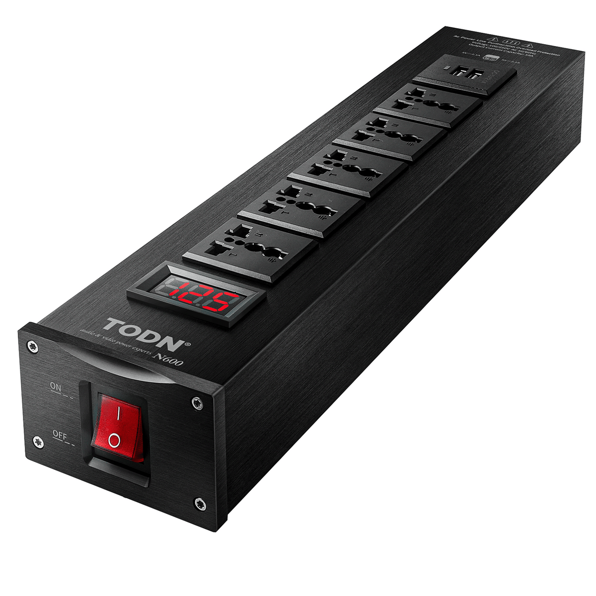 TODN Audio Power Conditioner for Studio - Clean up Power/Noise Reduction/Surge Protection/Improved Performance, CE-EMC/LVD Certified - N600