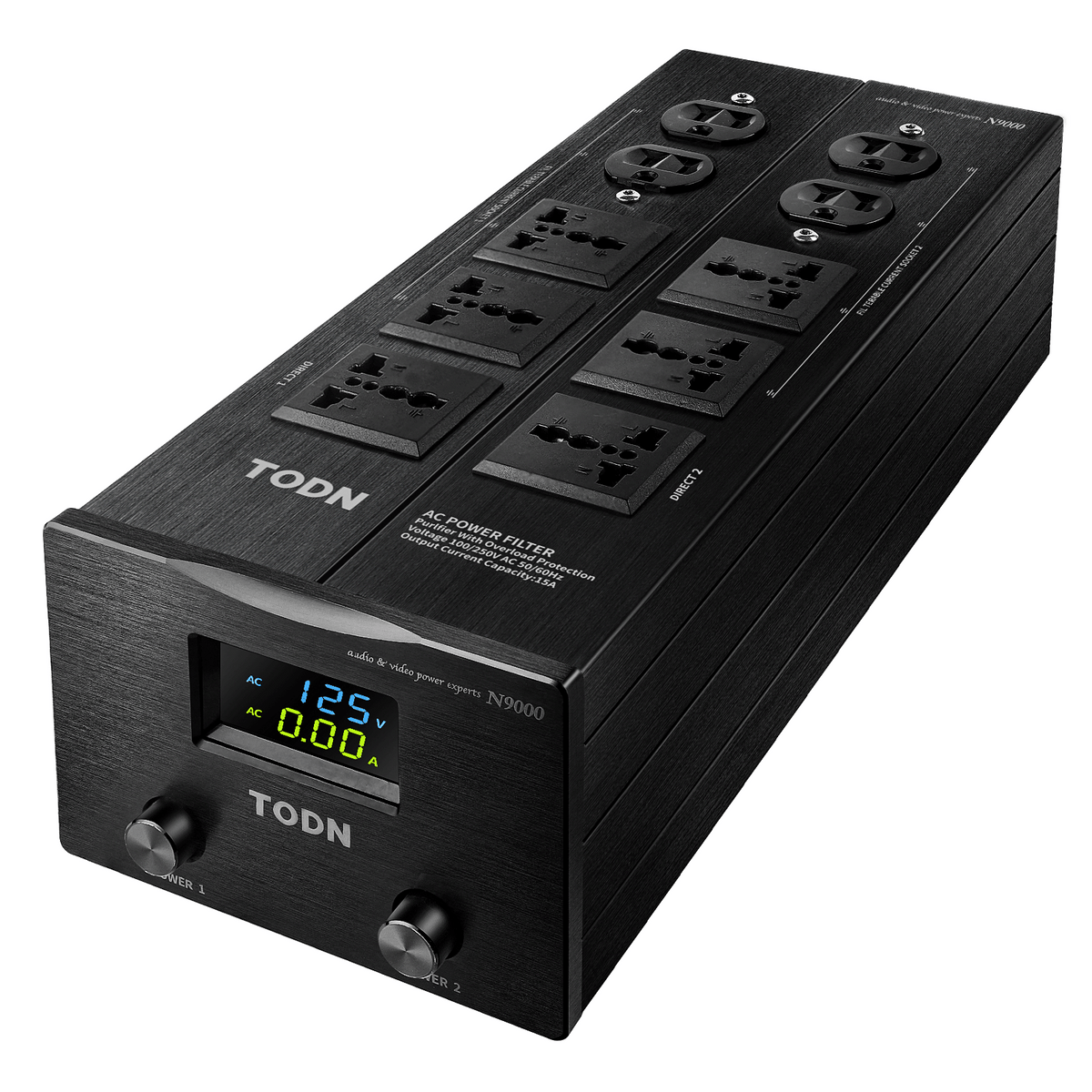 TODN Power Conditioner for Electronic Equipment - Clean up Power/Noise Reduction/Surge Protection/Improved Performance, CE-EMC/LVD Certified - N9000