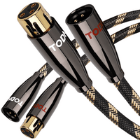 TODN A Pair Balanced XLR Cable for Audiophile, Professional XLR Mic Stereo Audio Cable with O-C-C Core, Dual Shielded for Live Sound/Studio