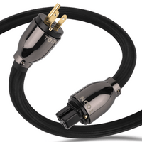TODN HiFi Audio Power Cable for Audiophile with 7 AWG O-C-C Cores, 24K Gold Plated 3 Prong Power Cord Plug/IEC C15, Φ17.5mm