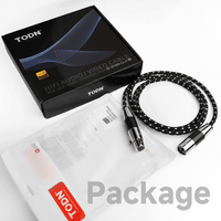 TODN Audiophile XLR Balanced Cable, Shielded Microphone Cable for Studio Recording and Live Performances, OFC Core, Male to Female