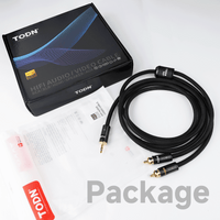 TODN HiFi 3.5mm to RCA Cable for Audiophile with Silver+OCC Core and Dual Shielded Stereo RCA AUX Cable
